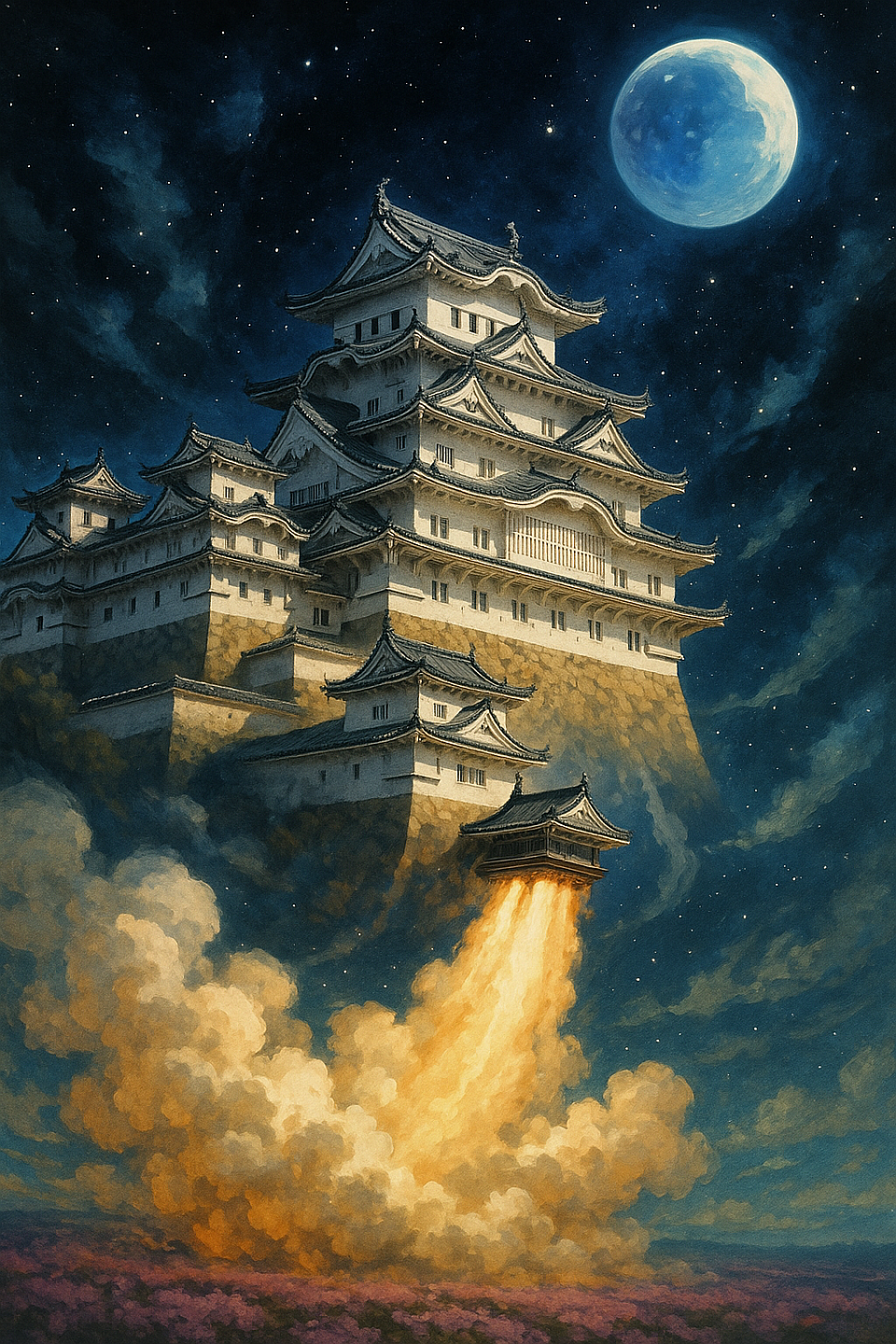 “Himeji Castle: launching into legends. Next stop—galactic history. #HimejiCastle #Spacebound #JapanMeetsCosmos”